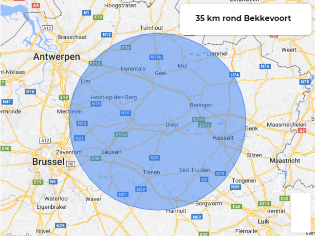 35 km rond Bekkevoort (BVGL)